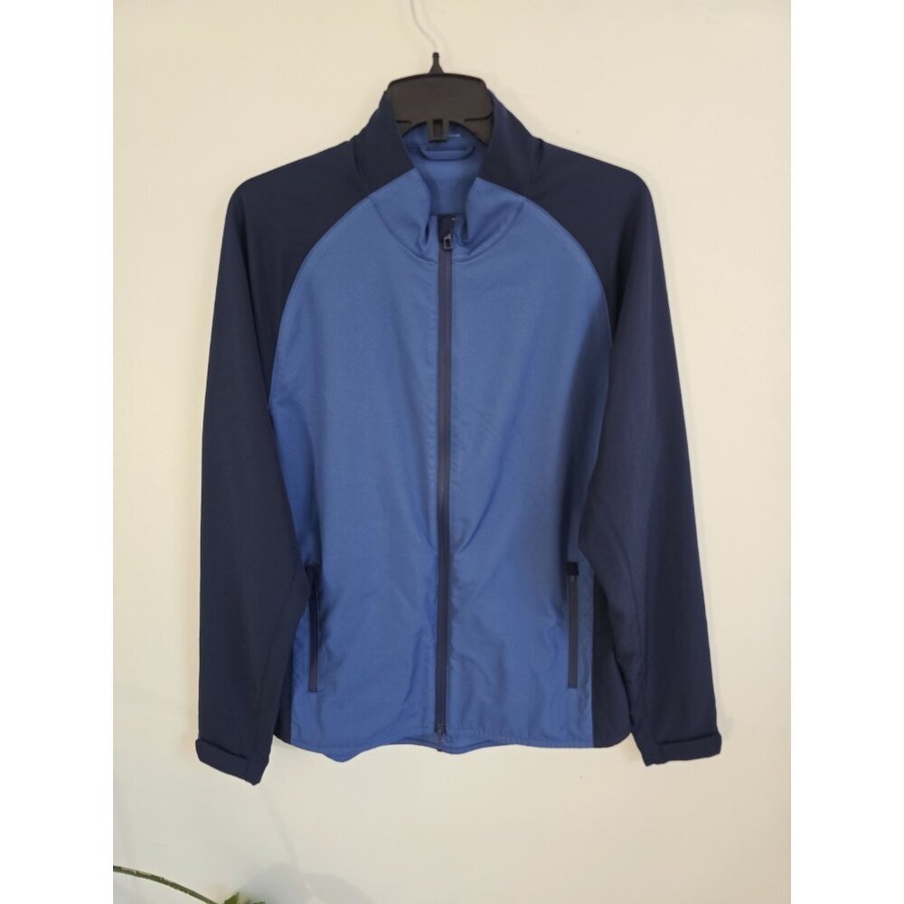 Holderness & Bourne The Hyde Golf Jacket Full Zip Navy Blue Lightweight Mens M
